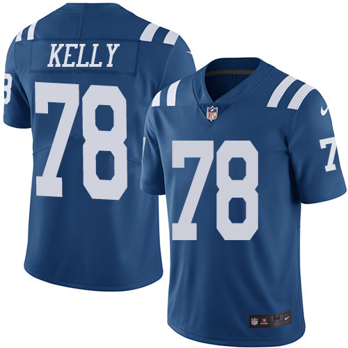 Indianapolis Colts 78 Limited Ryan Kelly Royal Blue Nike NFL Men Rush Vapor Untouchable jersey